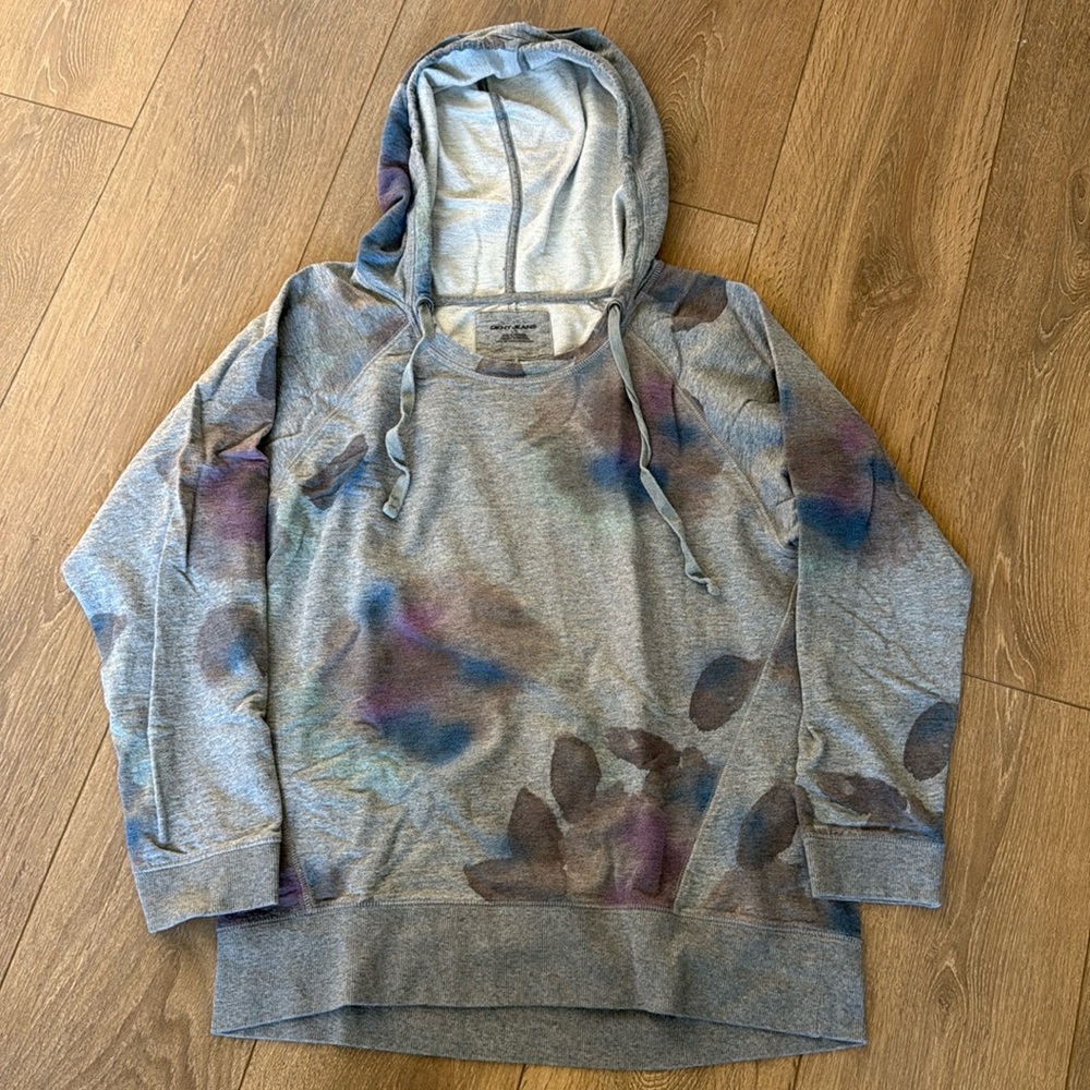 DKNY Jeans floral hoodie L